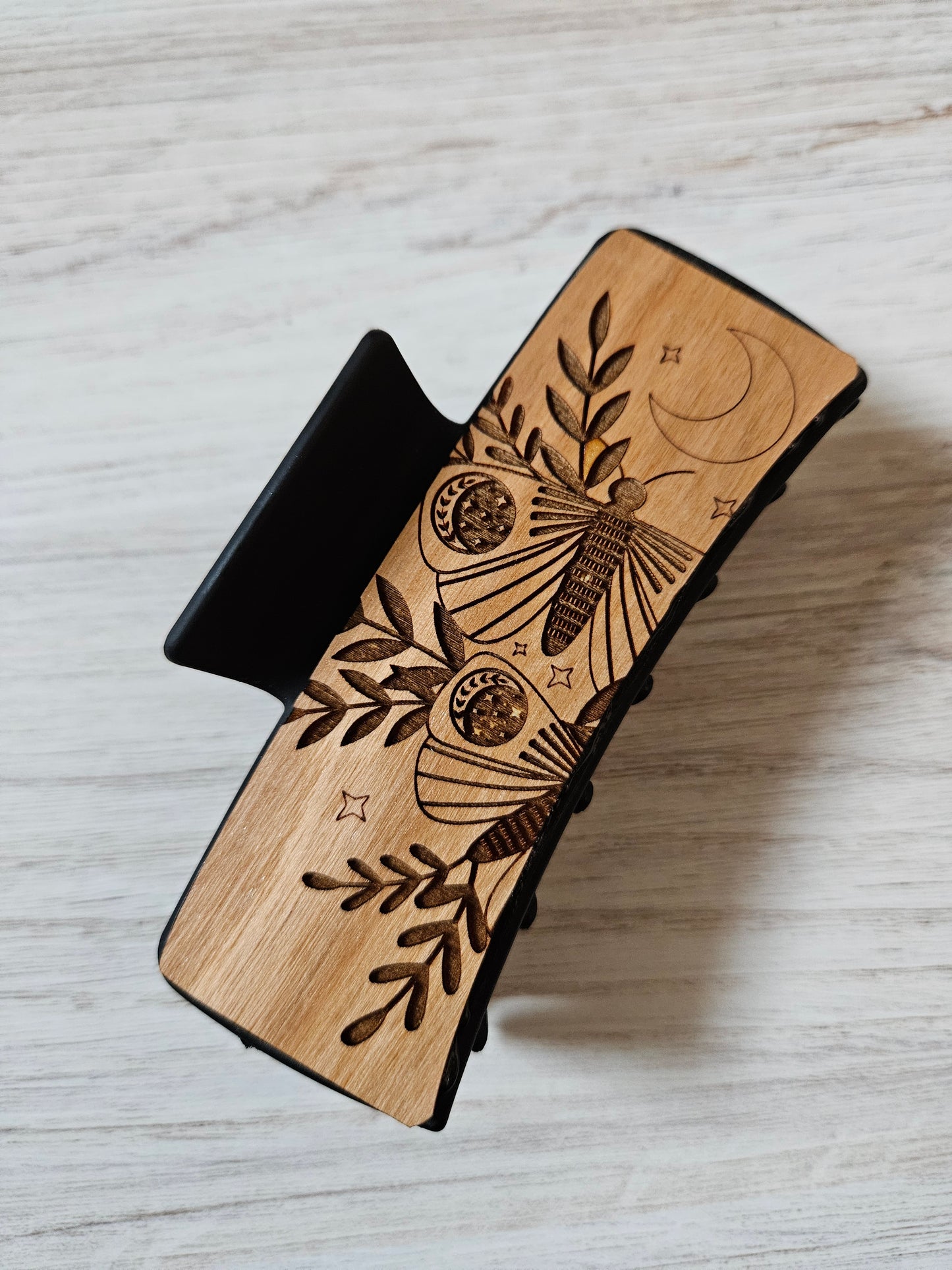 SECONDS Celestial Moth Duo Hair 4.1" Claw Clip