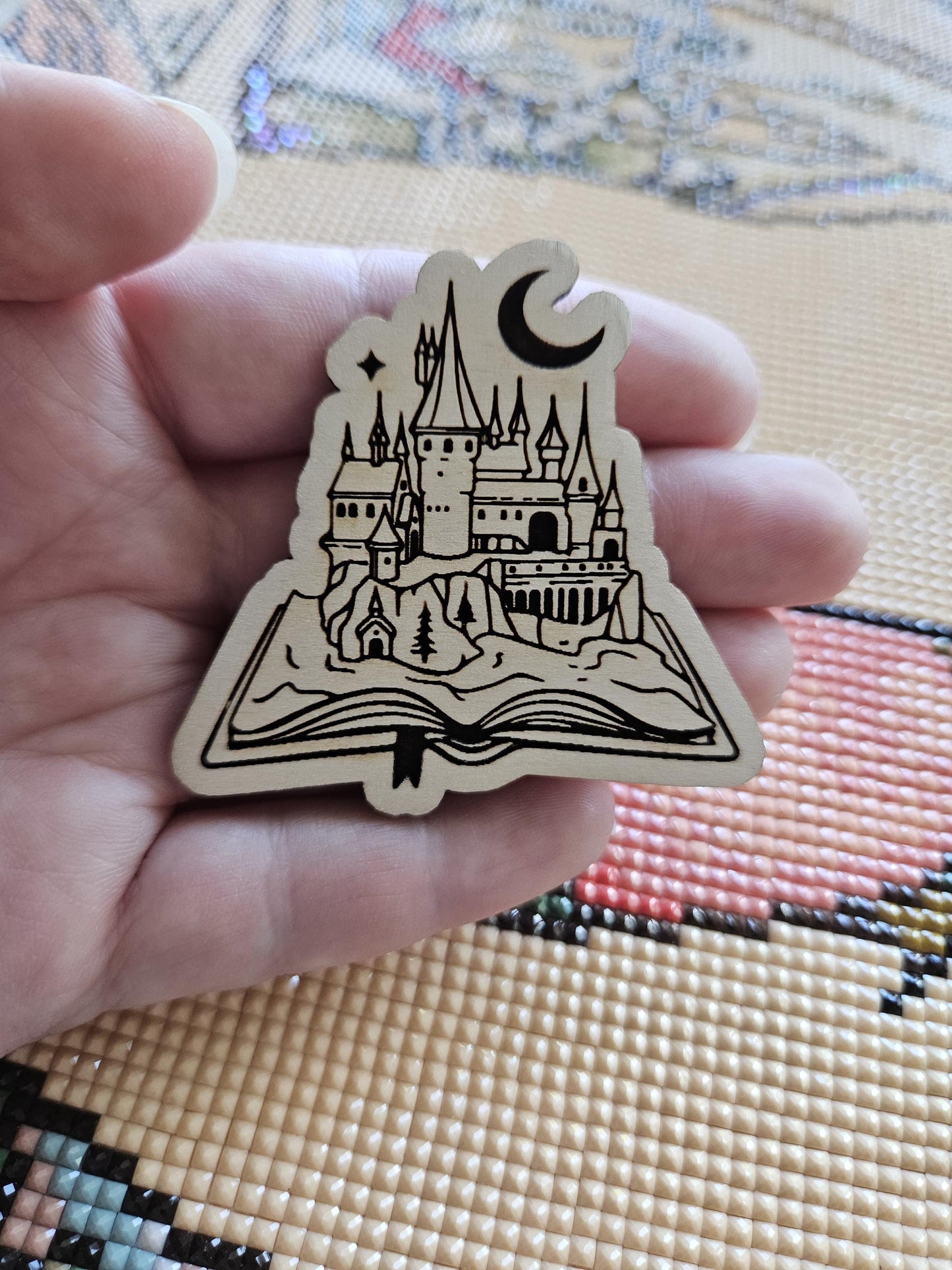 Magical School Emerging From Book