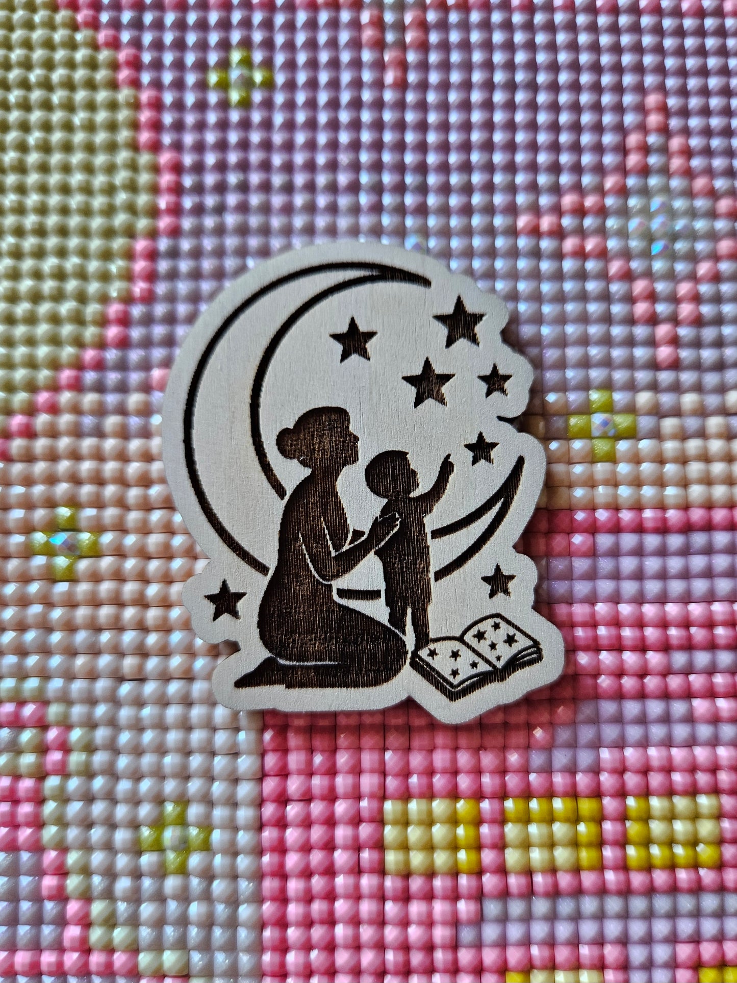 Mother and Son Stargazing Minder