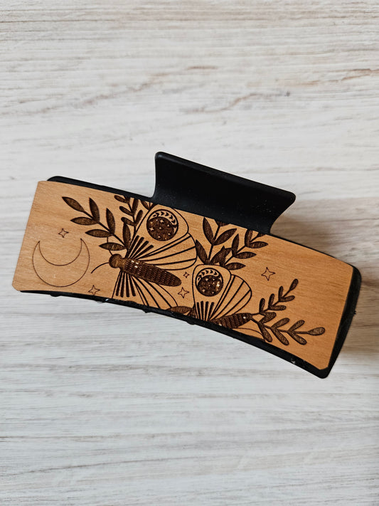 SECONDS Celestial Moth Duo Hair 4.1" Claw Clip