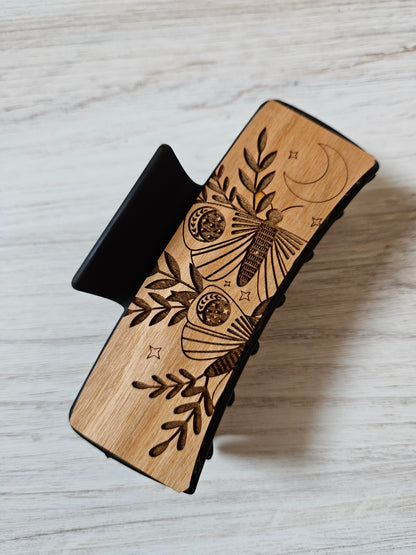 SECONDS Celestial Moth Duo Hair 4.1" Claw Clip