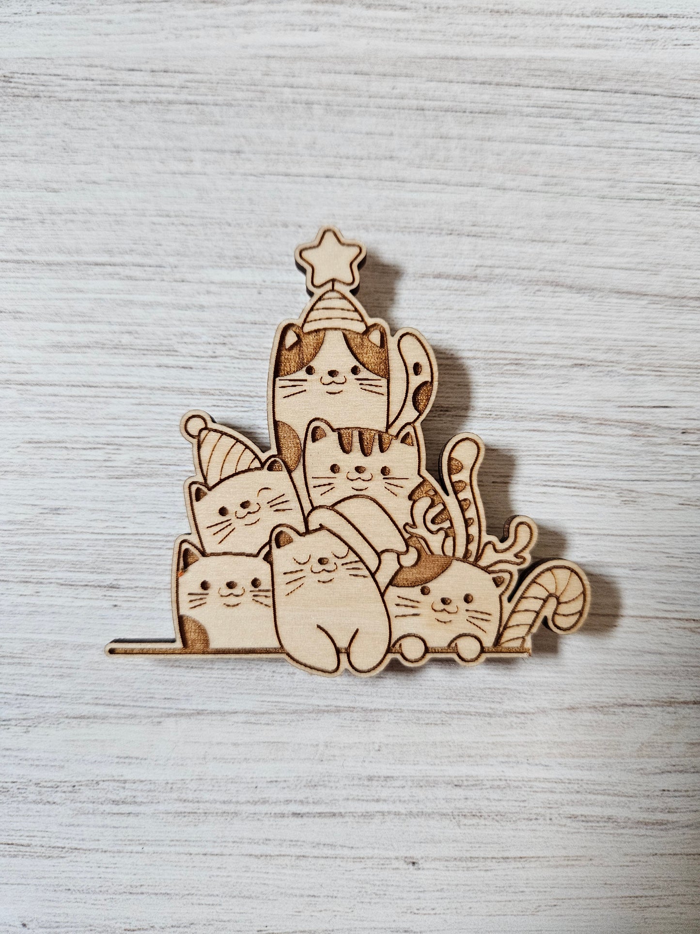 SECONDS Christmas Cat Pile