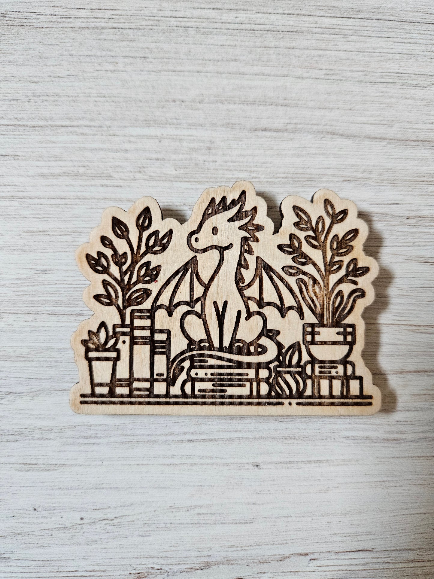 SECONDS Dragon on Books Cover / Needle Minder