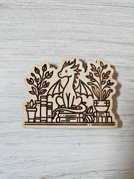 SECONDS Dragon on Books Cover / Needle Minder