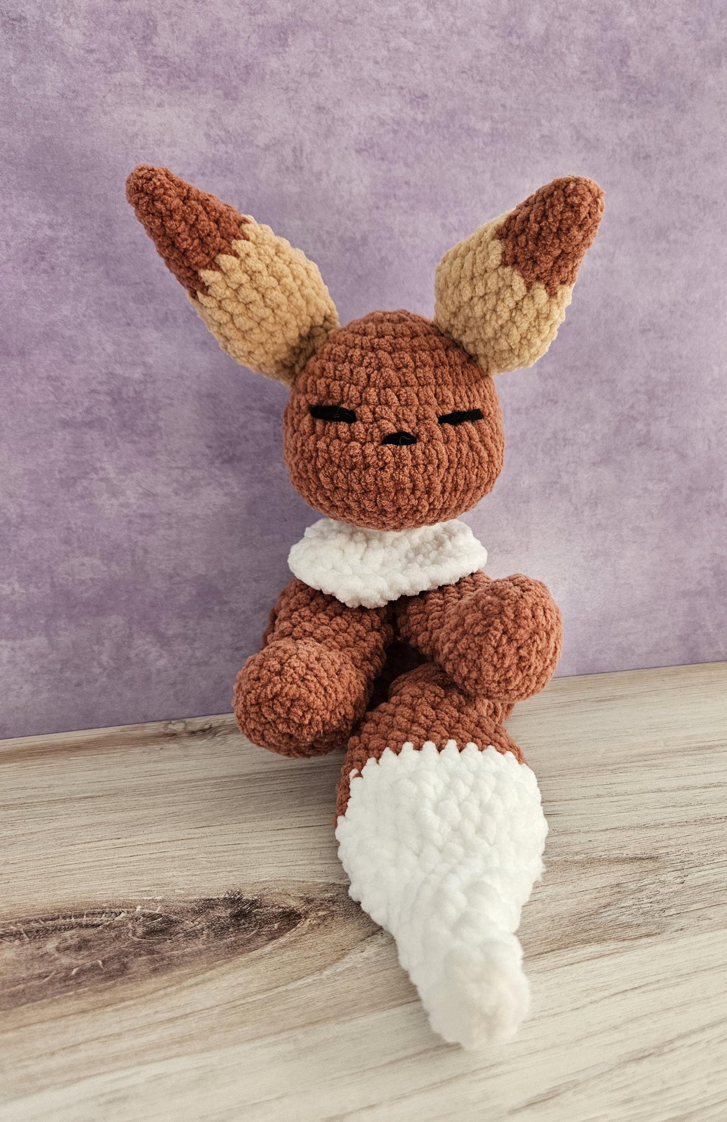 Crocheted Sleepy Fox Lovey // Kawaii Pocket Monster // Evolving Dog