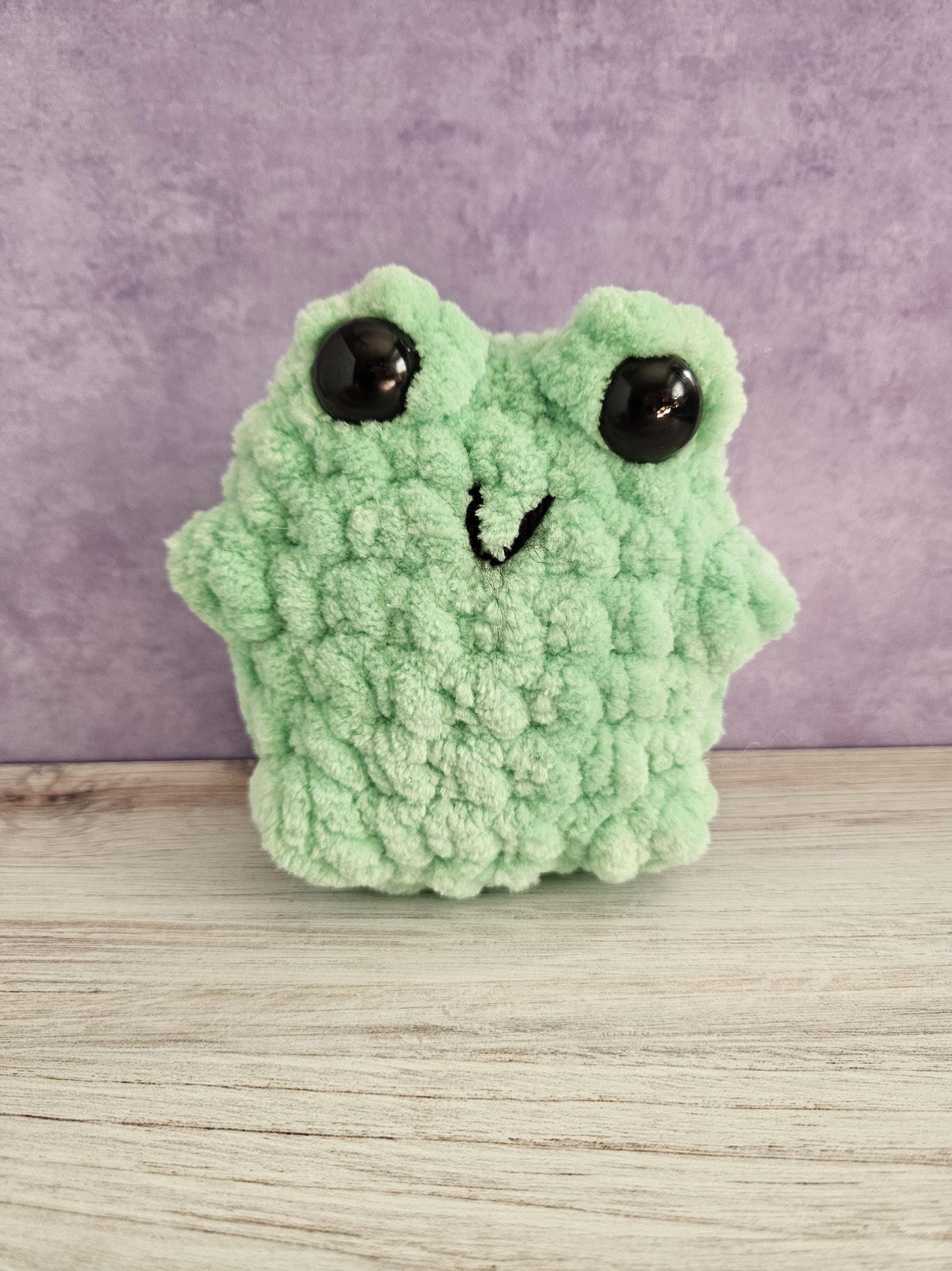 Large Frog Amigurumi: Squeaky Desk Toy