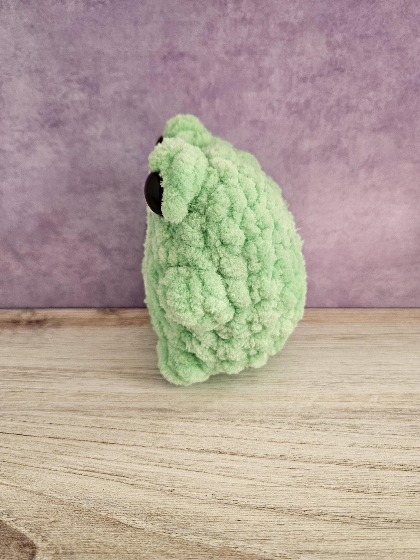 Large Frog Amigurumi: Squeaky Desk Toy