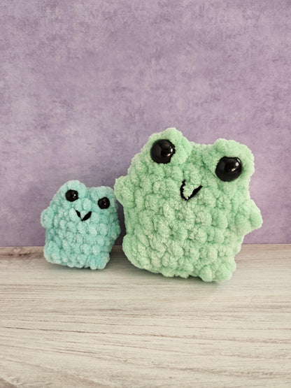 Large Frog Amigurumi: Squeaky Desk Toy