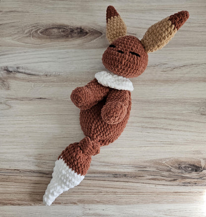 Crocheted Sleepy Fox Lovey // Kawaii Pocket Monster // Evolving Dog