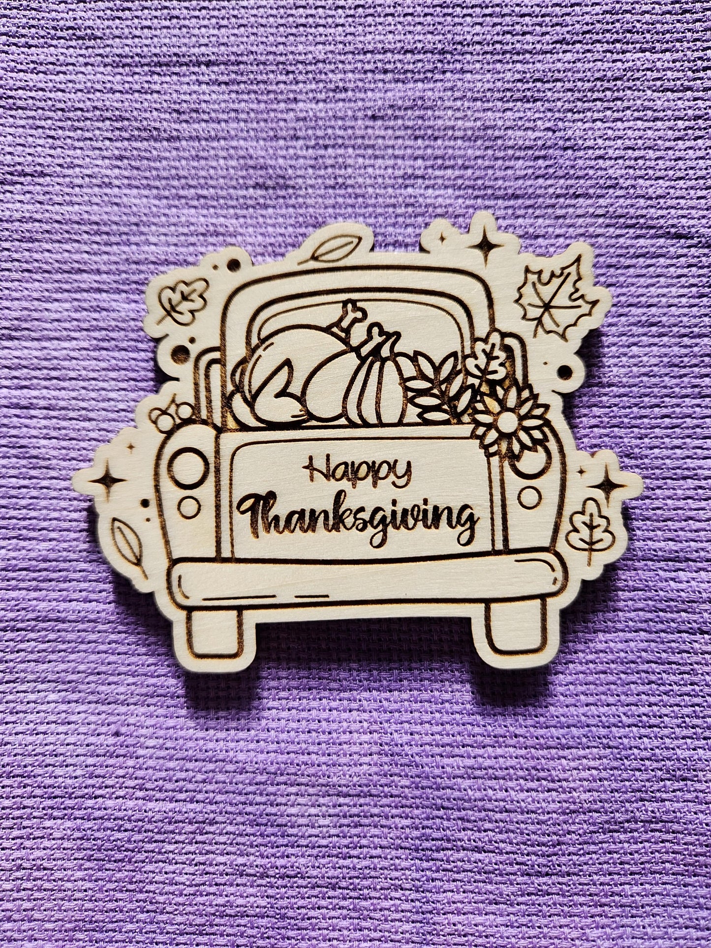 Happy Thanksgiving Pickup Truck