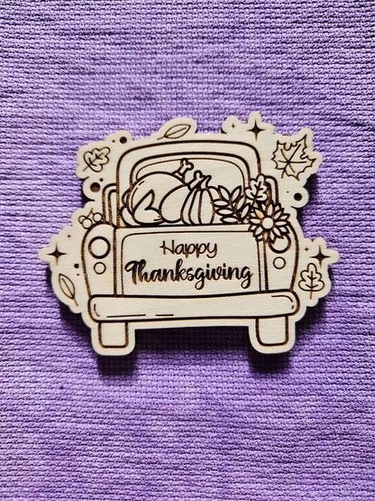 Happy Thanksgiving Pickup Truck