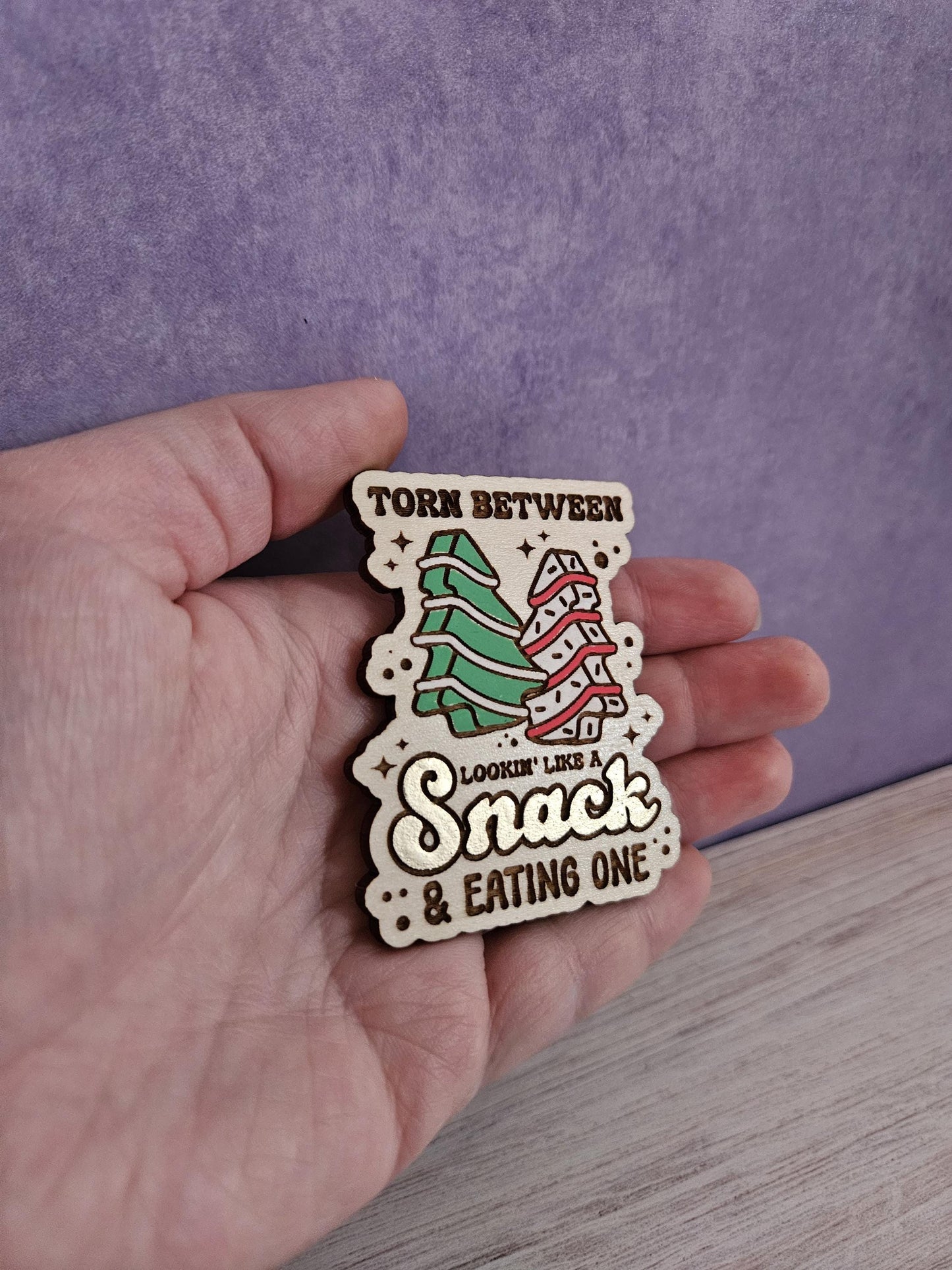 Christmas Tree Cake Snack