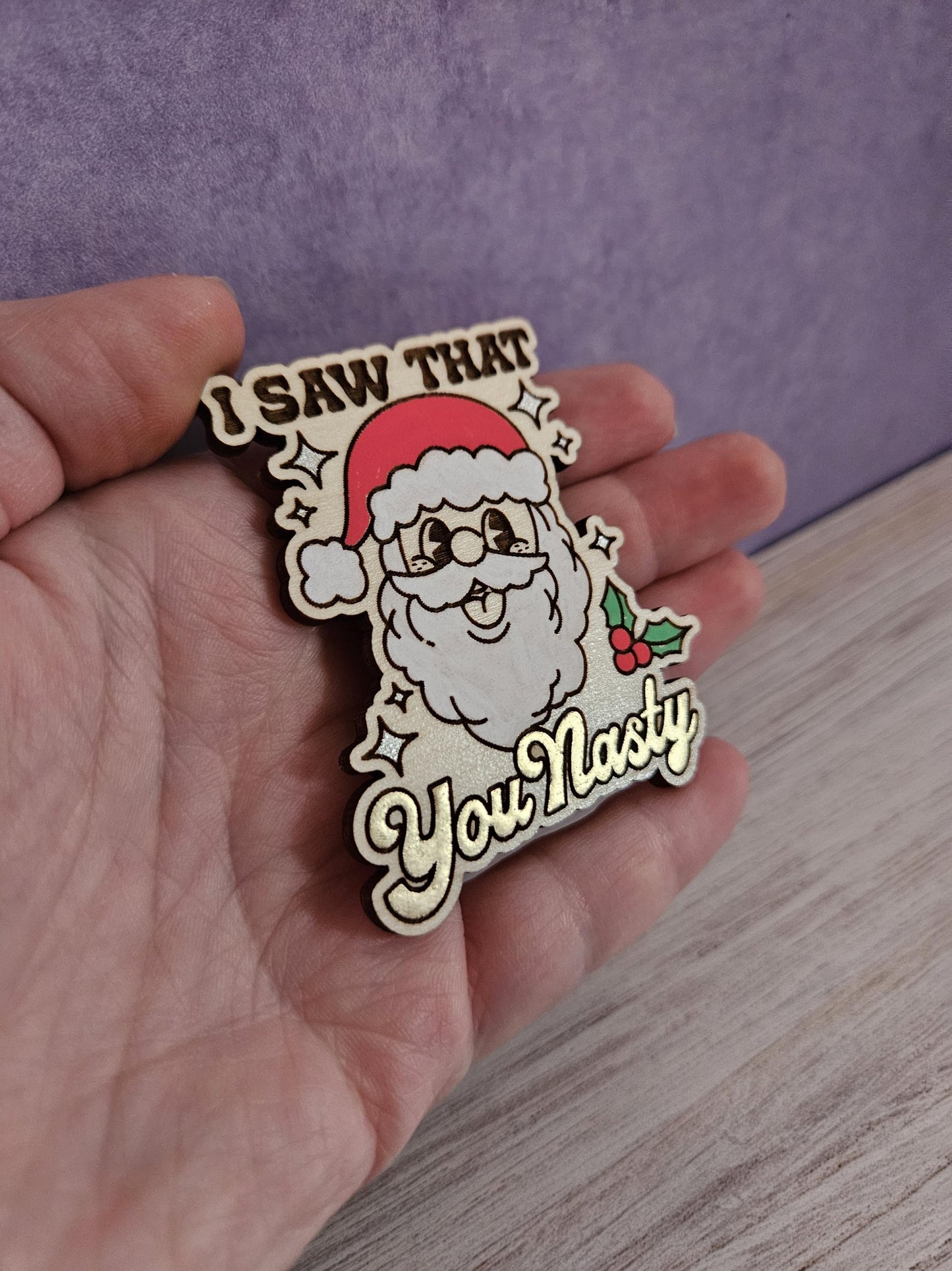 I Saw That Santa Cover Needle Minder