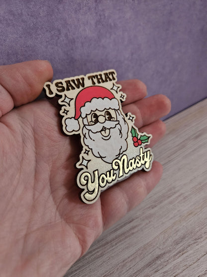 I Saw That Santa Cover Needle Minder