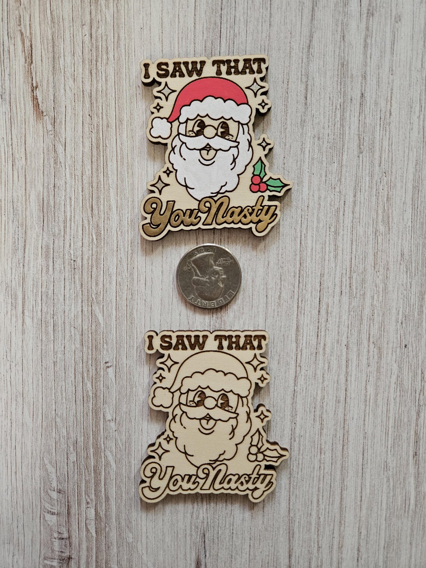 I Saw That Santa Cover Needle Minder