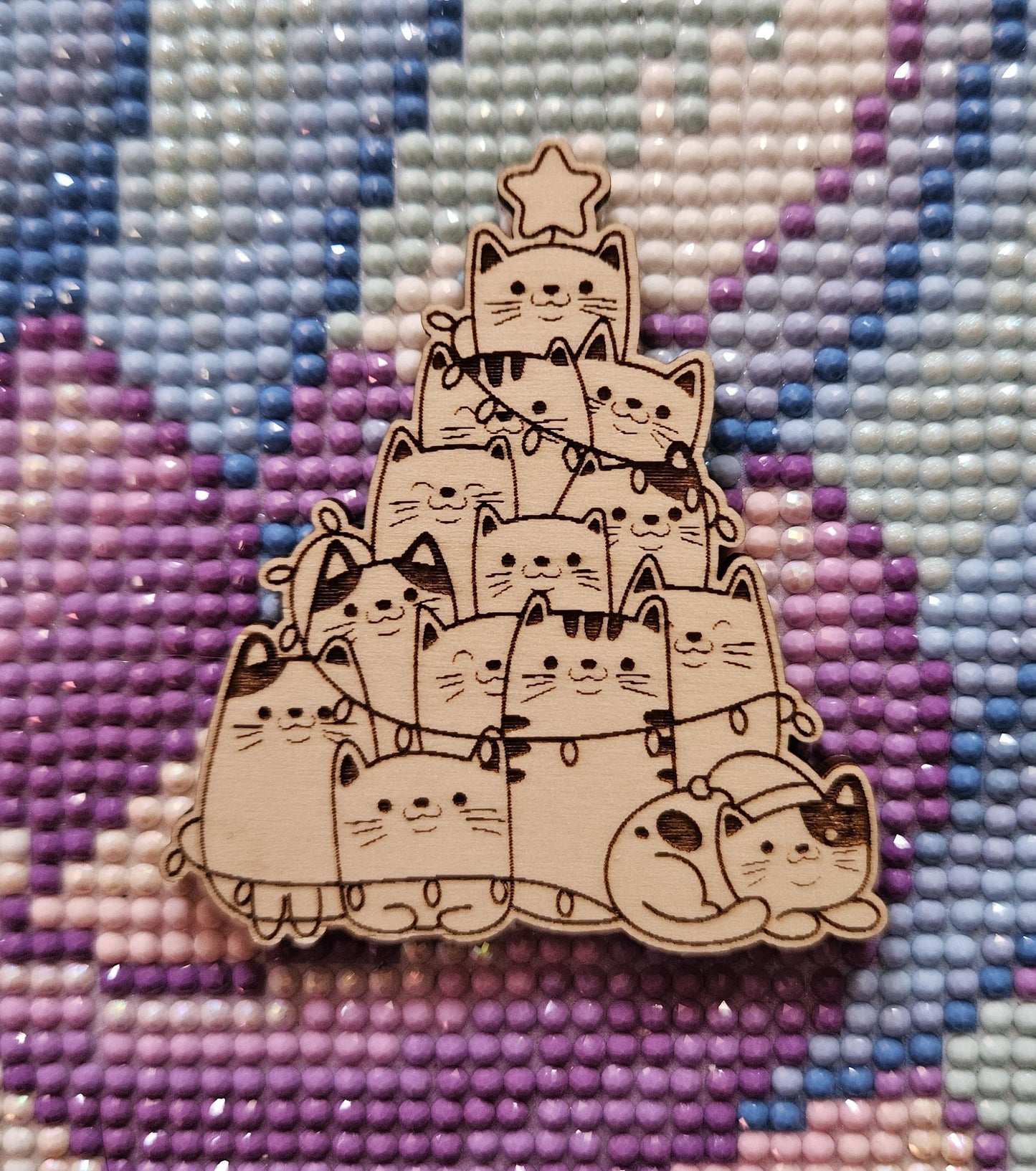 Kitty Christmas Tree Cover / Needle Minder