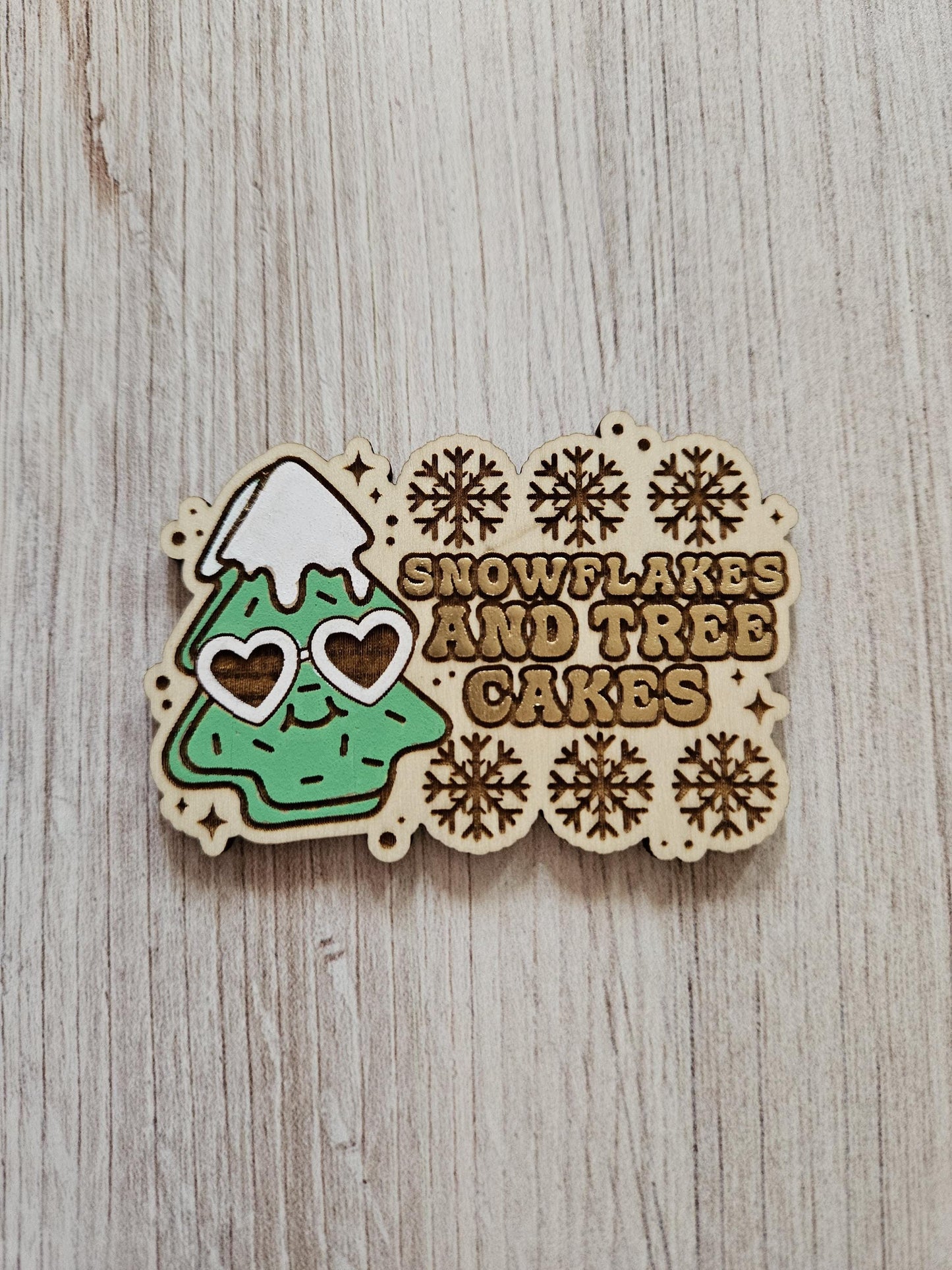 Snowflakes And Tree Cakes