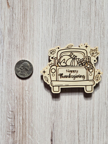 Happy Thanksgiving Pickup Truck