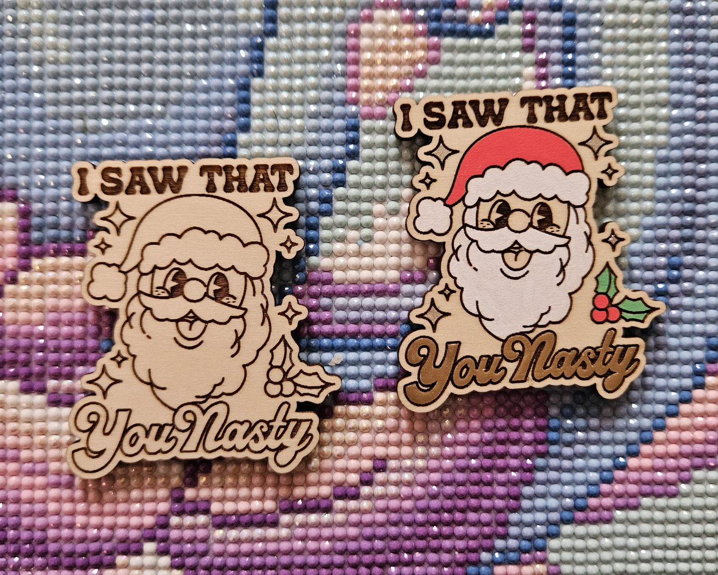 I Saw That Santa Cover Needle Minder