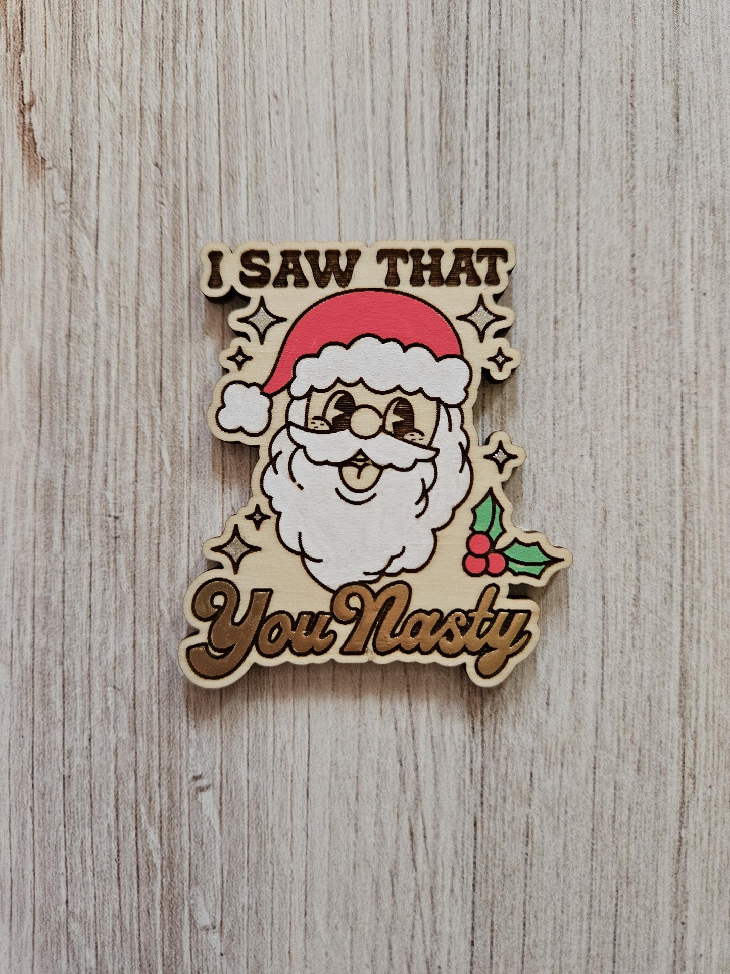 I Saw That Santa Cover Needle Minder