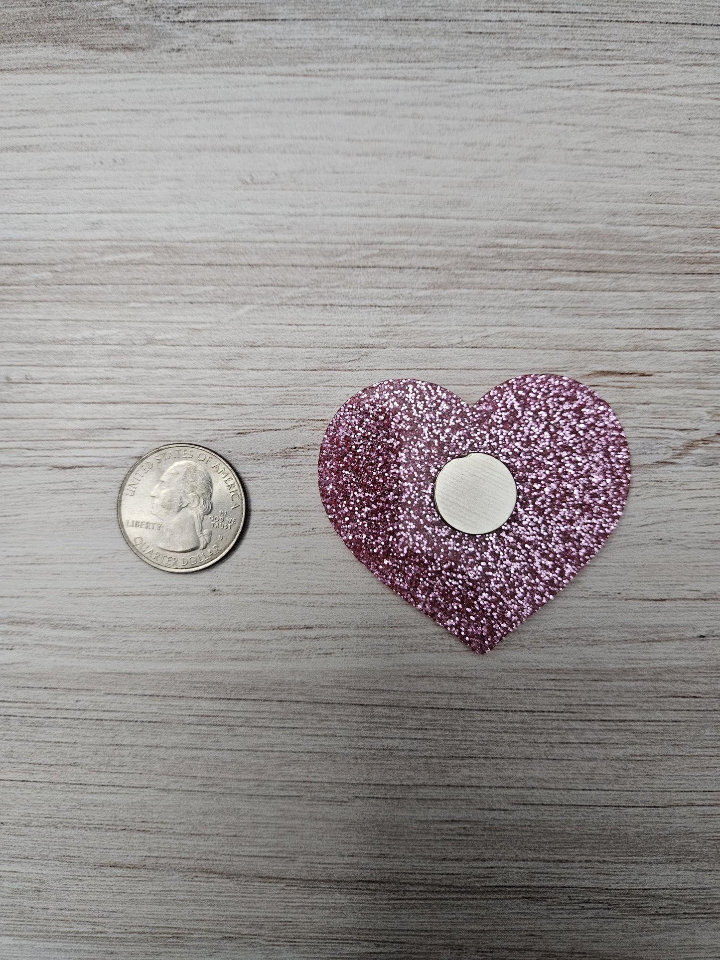 STFUATTDLAGG Pink Glitter Acrylic Heart