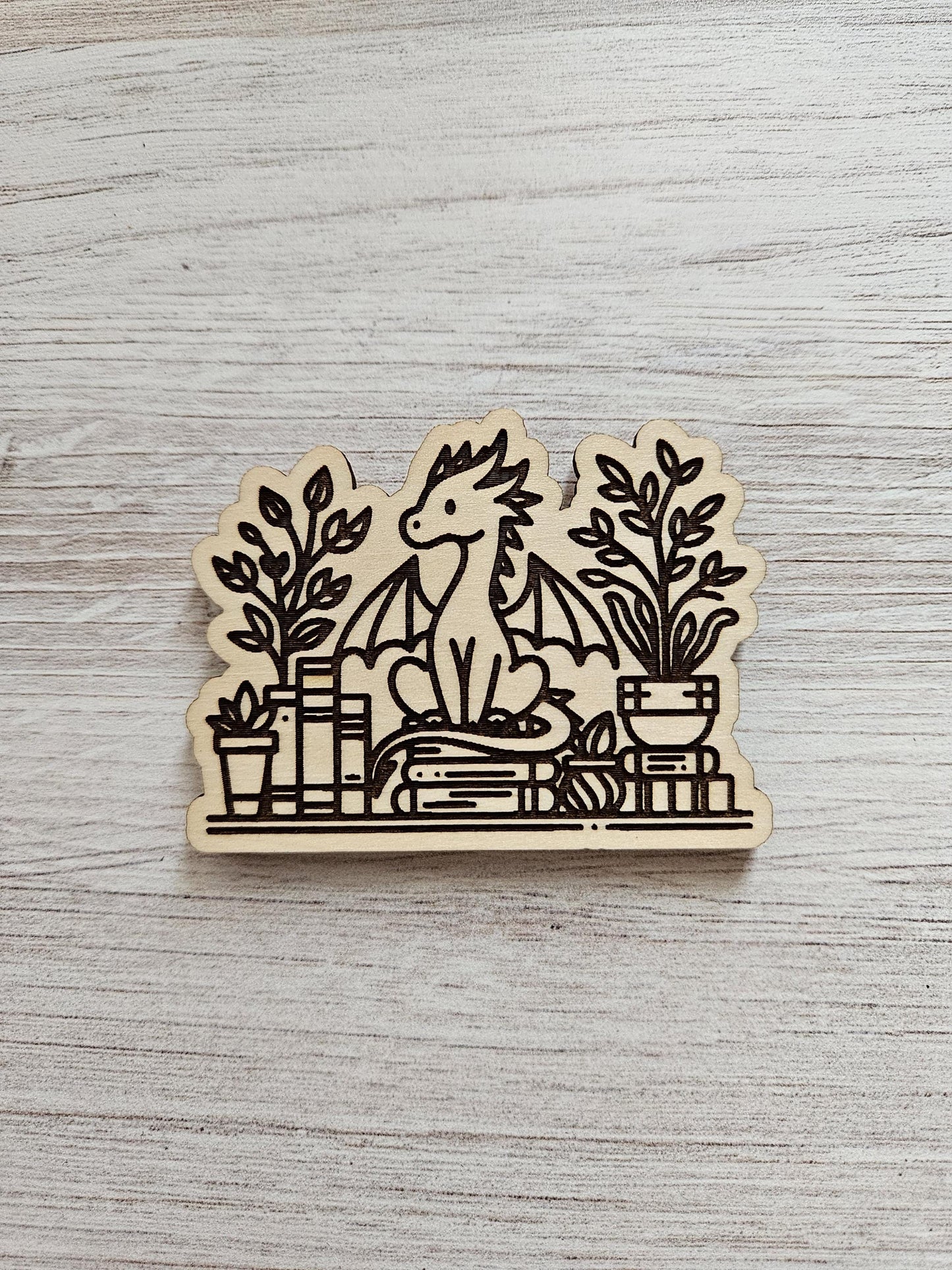 Dragon on Books Cover / Needle Minder