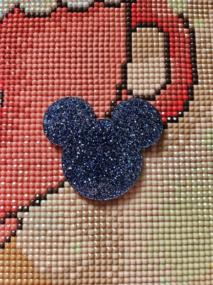 Animated Mouse Head Silhouette Glitter Acrylic
