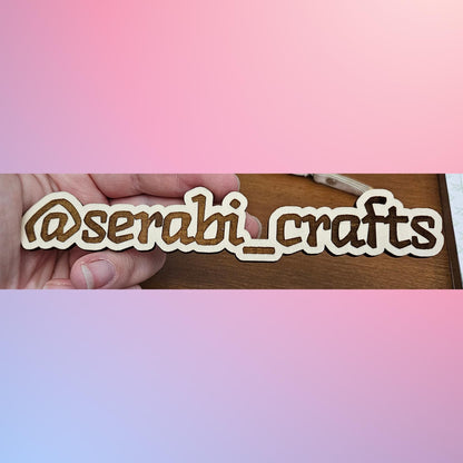 Custom Engraved Wooden Name Plate