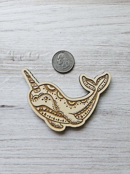 Whimsical Mandala Narwhal
