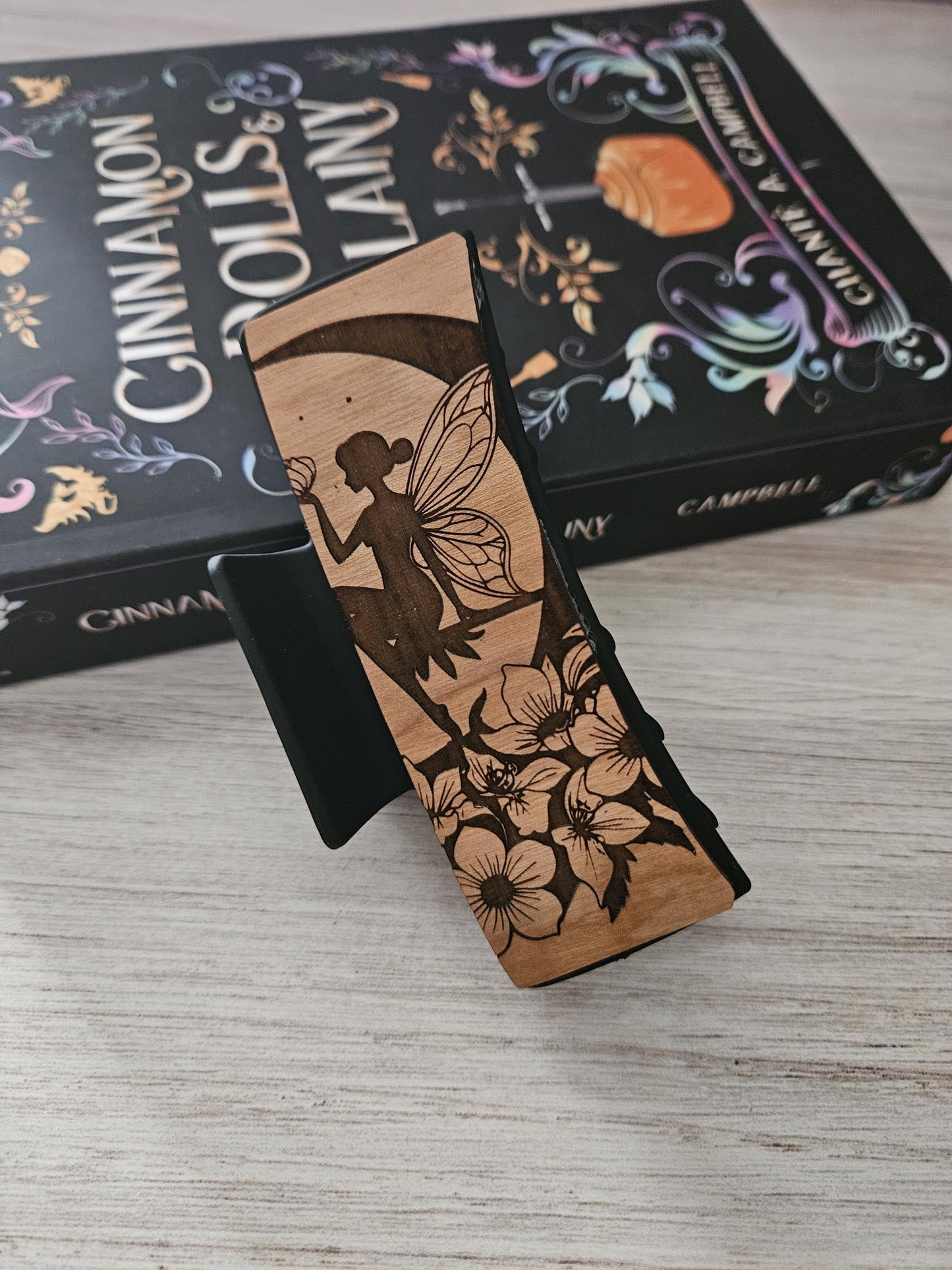 Lunar Fairy With Stars And Flowers 4.1" Hair Claw Clip