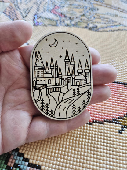 Magical School Silhouette Cover Needle Minder