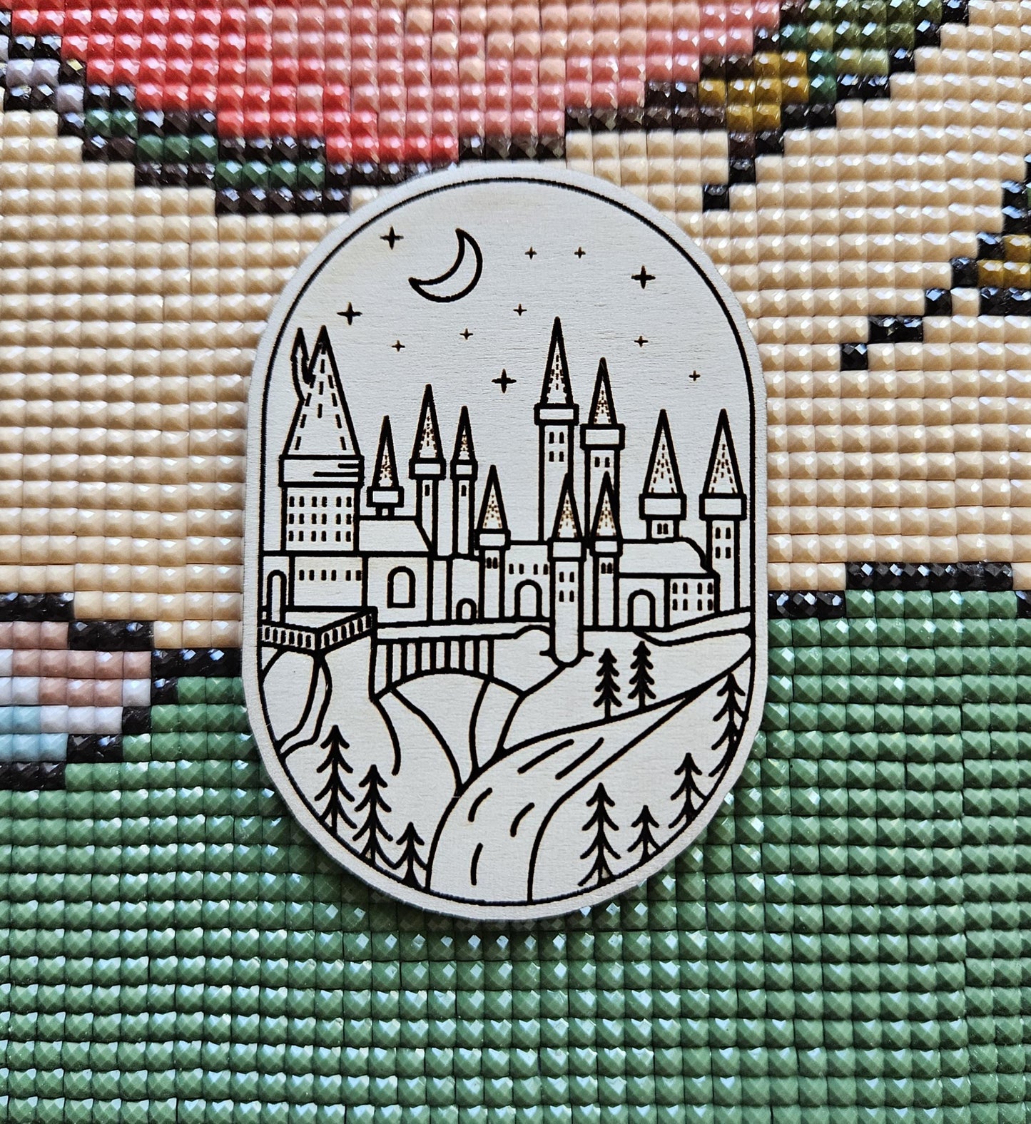 Magical School Silhouette Cover Needle Minder