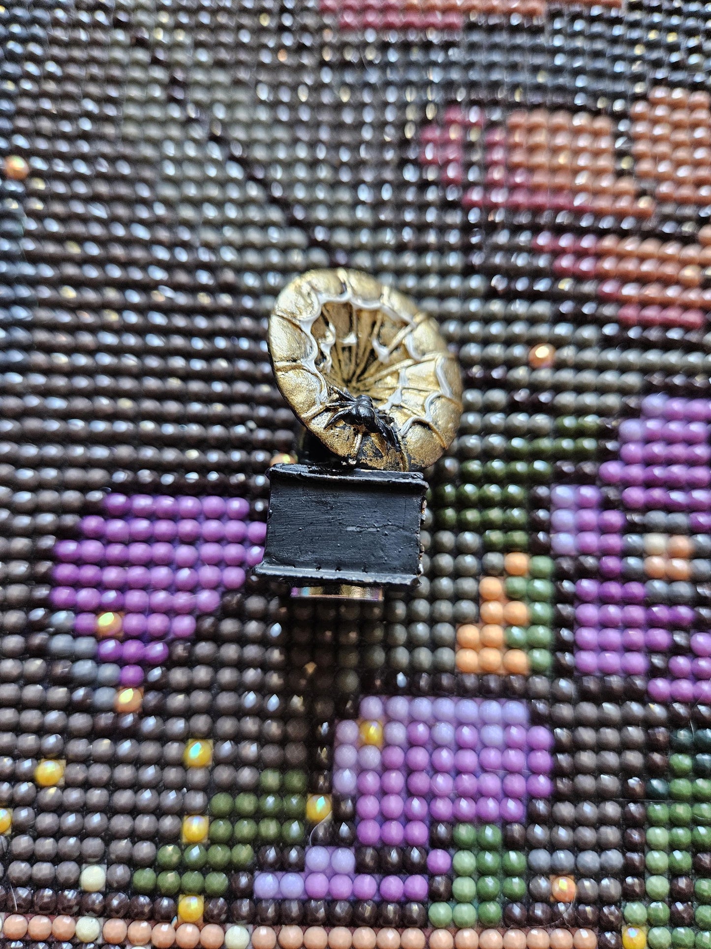 Spooky Classic Phonograph with Spider