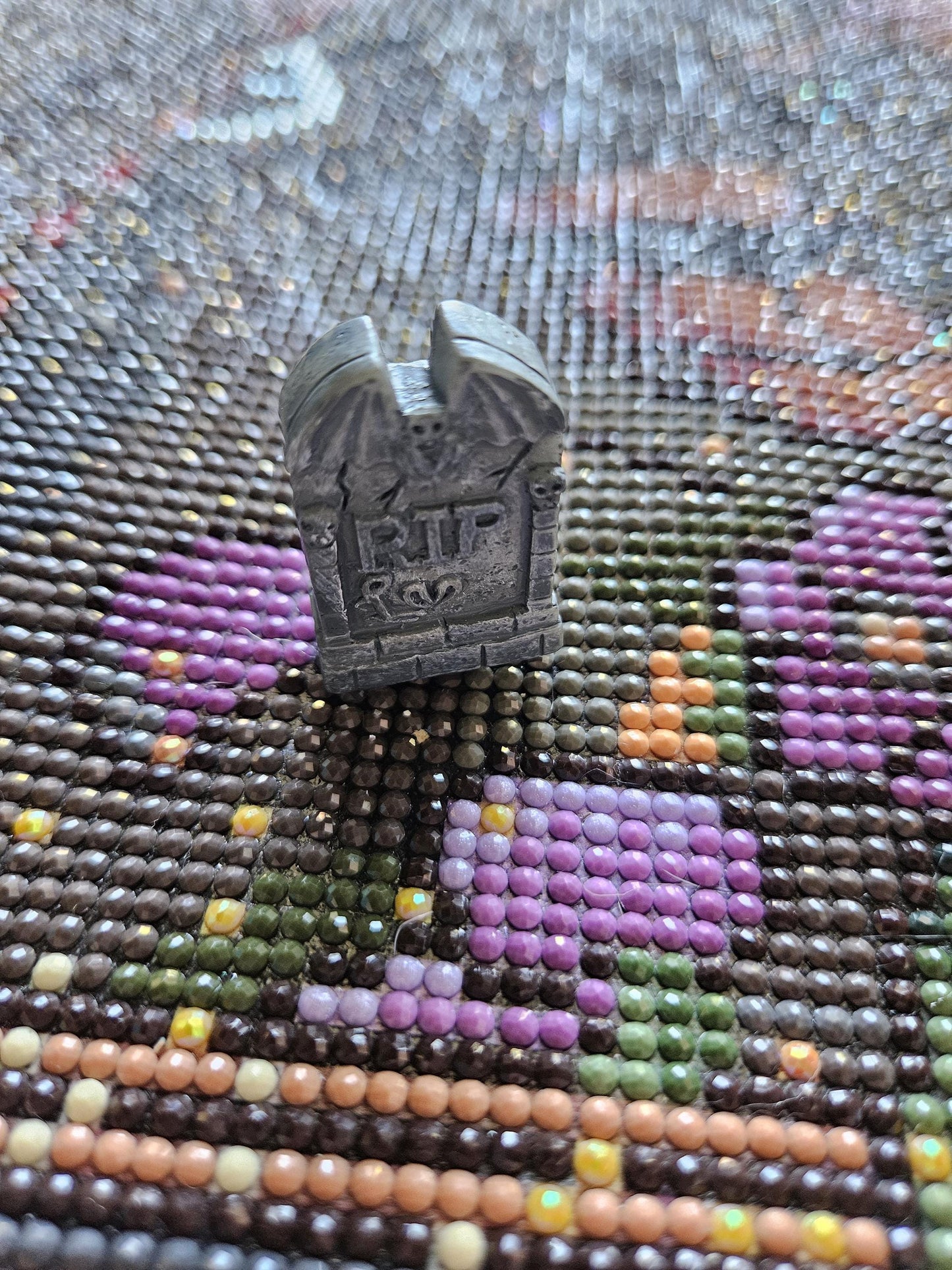 Spooky Halloween Tombstone Figure