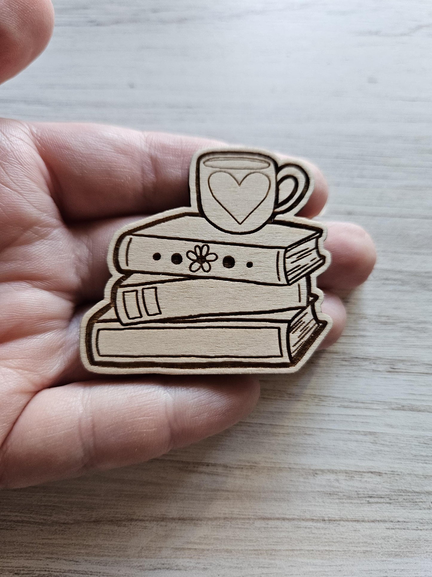 Book Stack with Cozy Mug