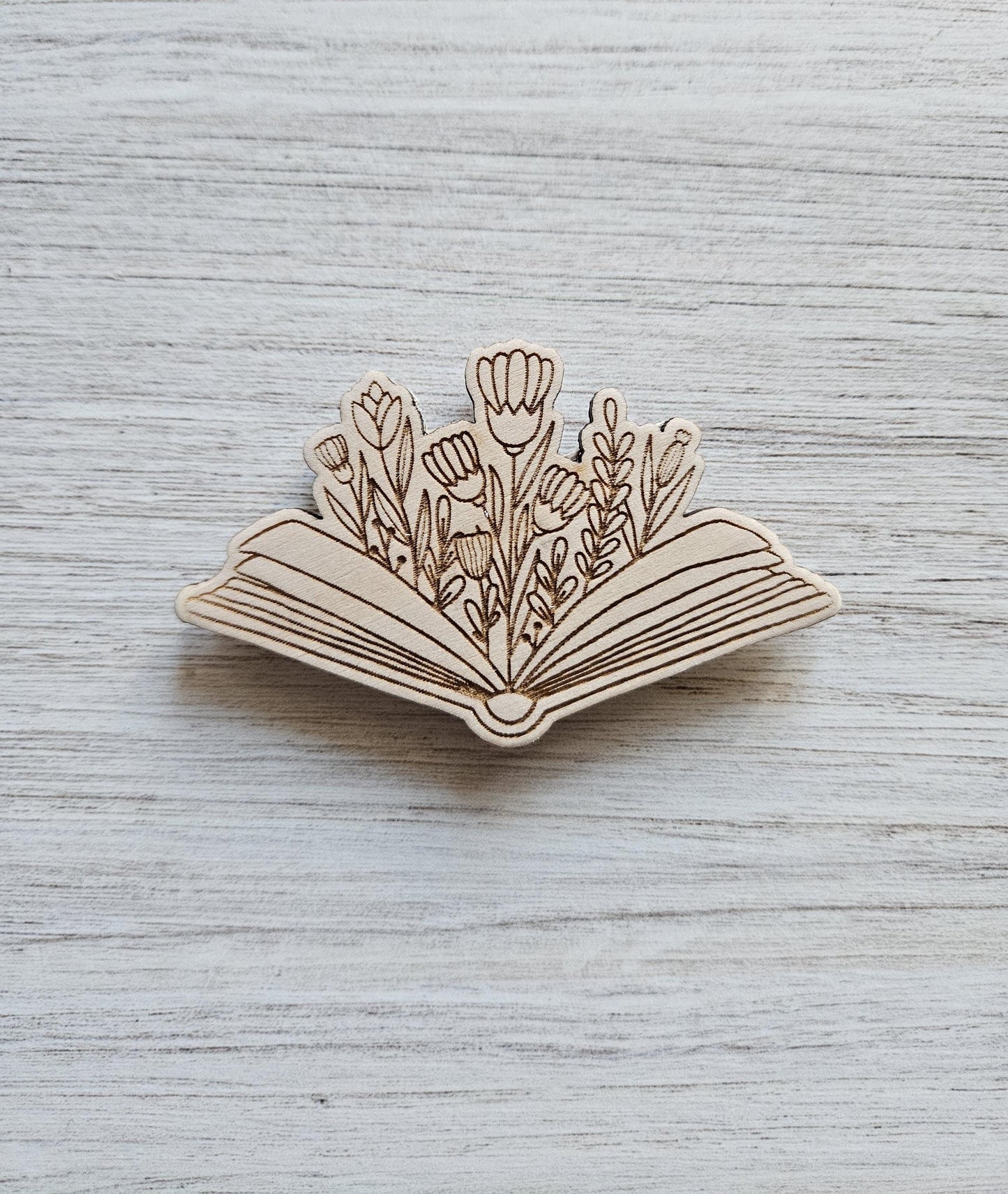 Open Book Floral Bloom