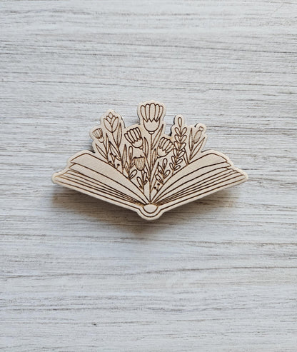 Open Book Floral Bloom