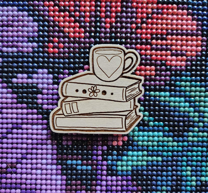 Book Stack with Cozy Mug