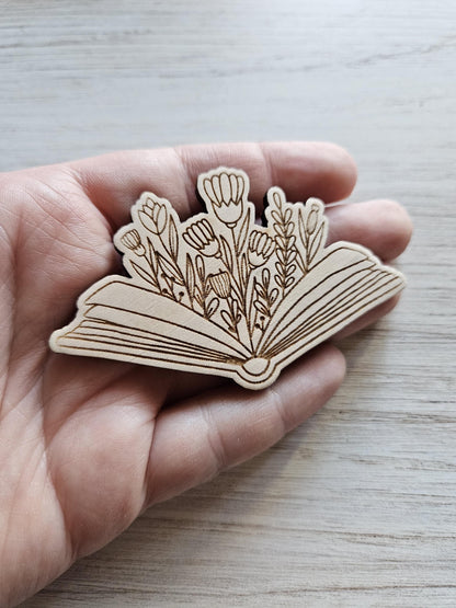 Open Book Floral Bloom
