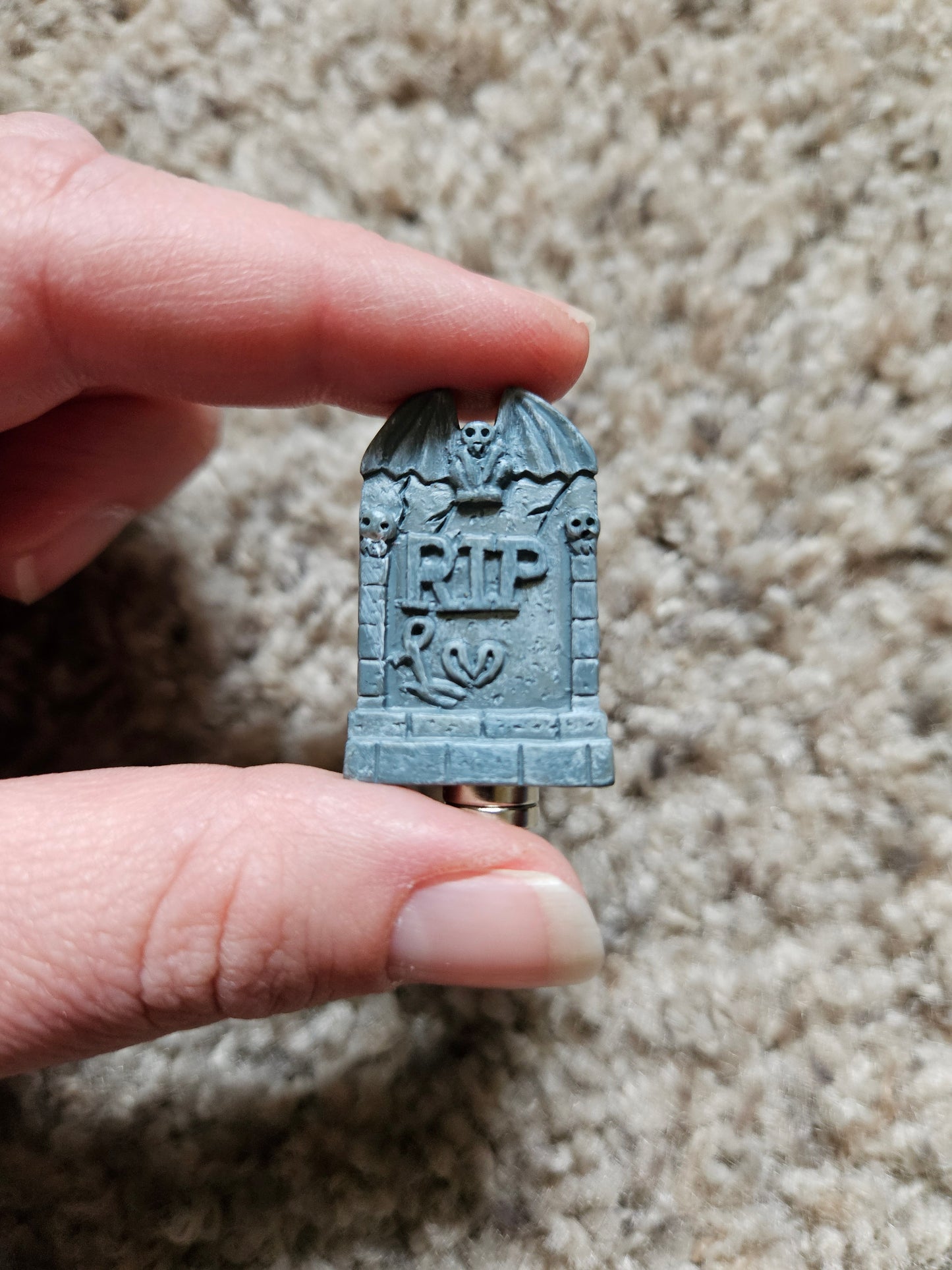 Spooky Halloween Tombstone Figure