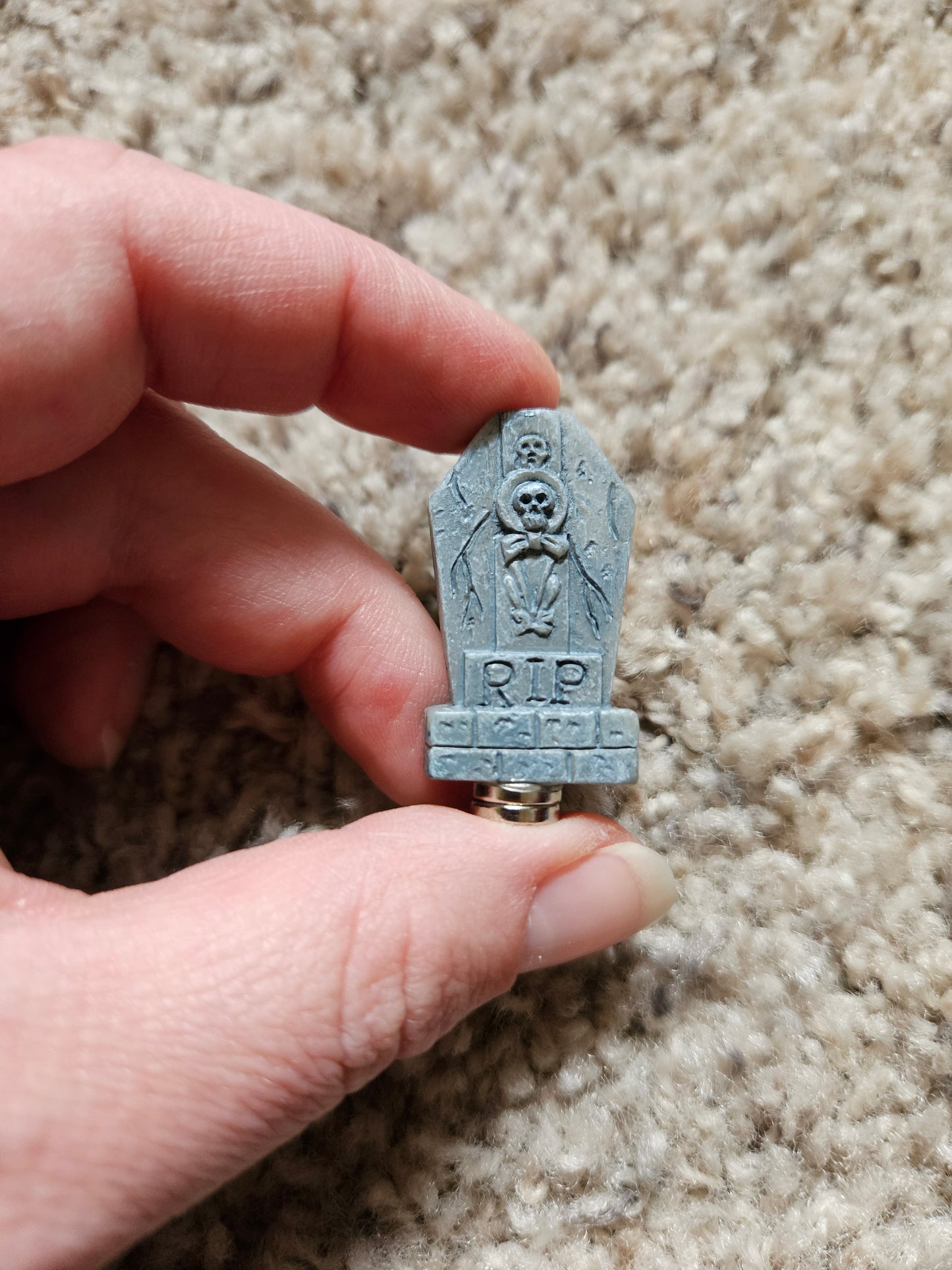 Spooky Halloween Tombstone Figure
